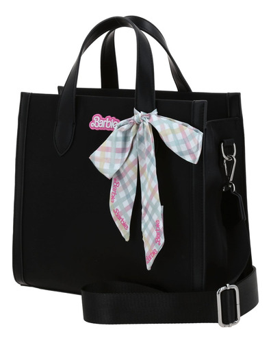 Bolso Satchel Mediano Barbie Gorett Daniela Color Negro