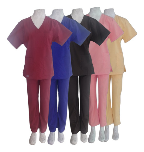 Ambo Medico Uniforme Sanitario Unisex Arciel Conjunto Celeste Arciel Liso S