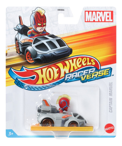 Hot Wheels Racerverse Vehículo Capitana Marvel En Jet Lucha