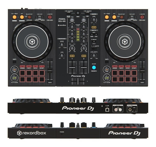 Imagen 3 de 7 de Controlador Dj Pioneer Ddj-400 Silver / 2 Canales