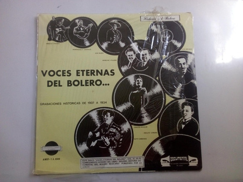 Lp Voces Eternas Del Bolero Grabaciones Hist De 1907 A 1934 
