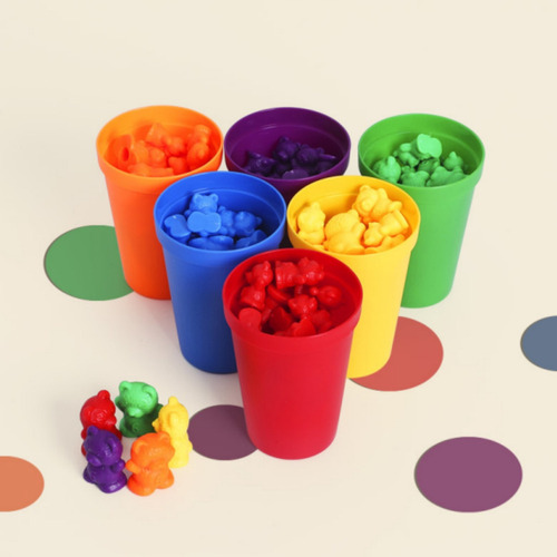 - Juguetes Educativos Que Combinan Vasos De Colores