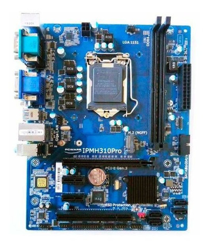 Placa Mae Pcware P/ Intel Ipmh310 Pro Ddr4 Lga1151