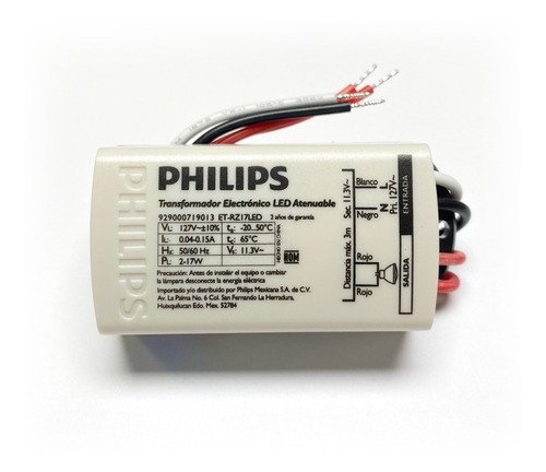 Transformador Electrónico Led Dimeable Philips 17w 