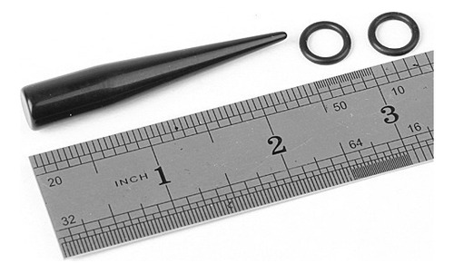 8 X Acrílico Negro Expansor De Cono Oído Estiramiento Ench