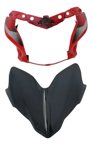 Carenaje De Farola Para Bajaj Discover 125st Rojo Mtc