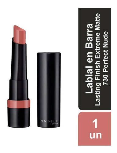 Labial En Barra Rimmel Lasting Finish Extreme Matte Lipstick
