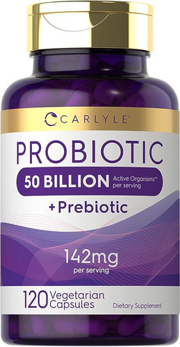 Probiótico 50 Billones 120 Capsulas Carlyle