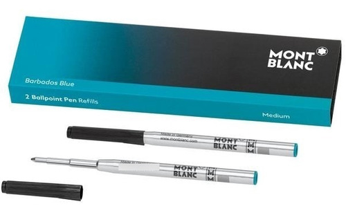 Tinta Set Repuesto Boligrafo Montblanc - Mediu Barbados Blue