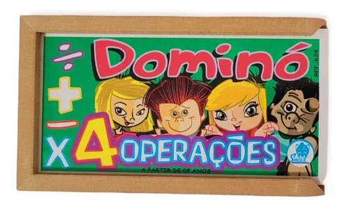 Dominó Conjunto Operação Matematica 4 Jogos - Jottplay - Jogo de