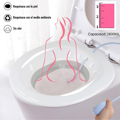 Kit De Baño Sitz Para Hemorroides, Asiento De Inodoro Gris