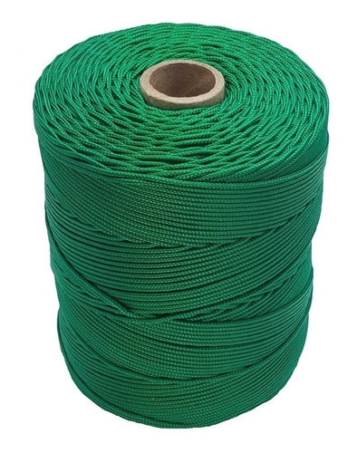 Corda Trançada 2,5mm Verde Bandeira (seda) - Cordaville 286m