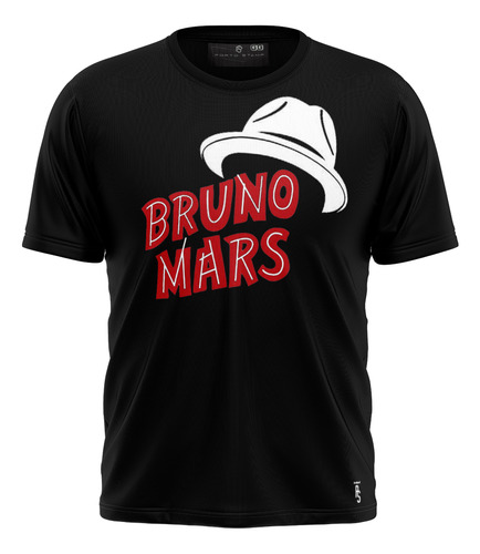 Camiseta Bruno Mars Chapéu Cantor Internacional Camisa Pop