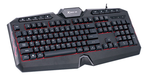 Teclado Gamer Xtrike Me Pc Rgb Membrana 7 Colores 114 Teclas