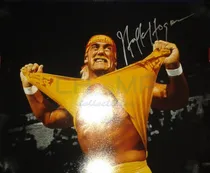 Comprar Poster Firmado Hulk Hogan Wwe Wrestlemania Wwf Wcw Autografo