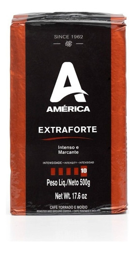 Café Torrado E Moído Vácuo América Extraforte 500g