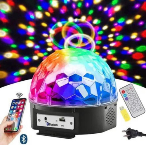 Bola Led Bluetooth Audioritmica Usb Luces Led Dj Parlante