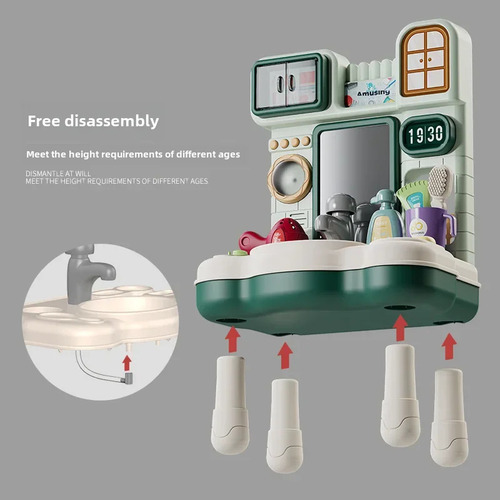 Juguetes De Limpieza De Simulación Para Lavabo, Regalo