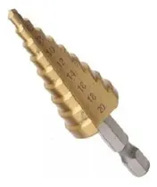 Comprar Mecha Cónica Para Taladro Escalonada Titanio 4 Hasta 20mm