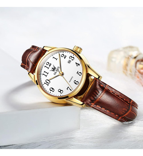 Olevs Relojes Para Mujer Cara Pequeña Patrón De Cocodrilo Bl
