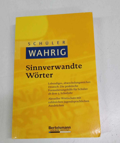 Livro Sinnverwandte Wörter Ulrich Adolphs