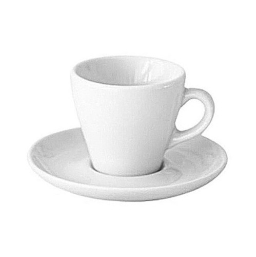 Taza Plato Porcelana Monza Verbano 75ml Set 4 Juegos