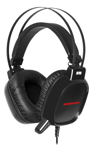 Audífonos Gamer Ergonómico Diadema Headset Mic Rgb Mh218 Color Negro