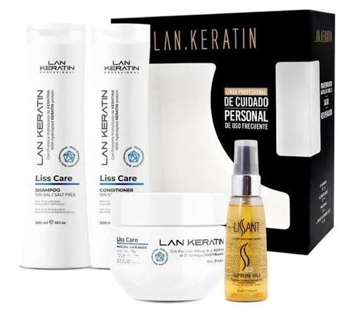 Kit Liss Care Mantiene/prolonga El Alisado S/sal Lan,keratin