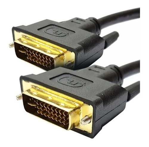 Imagen 1 de 3 de Cable Dvi 24+5 A Dvi 24+5 Punta Dorada 1.8m