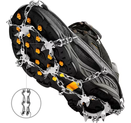 Crampones Con Clavos Inox. Para Nieve O Hielo. Gris/talla M