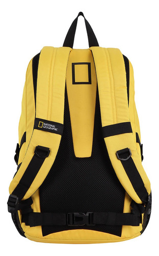 Mochila Nat Geo N22080, Slot Canyon 25 L, 100% Poliéster Reciclado Color Amarillo Diseño De La Tela Lisa