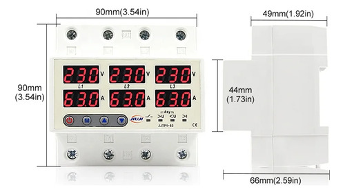 Protector De Voltaje Automatico 220v 63a Trifasico