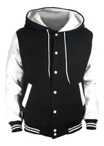 Comprar Chaquetas Universitaria 2 Tonos Con Capucha Tela De Mono