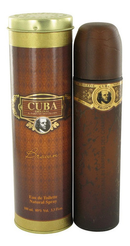 Edt 3.4 Onzas  Cuba Brown Por Fragluxe Para Hombre En Spray 