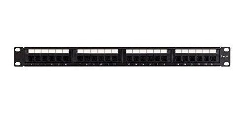 Imagen 5 de 5 de Monoprice Cat6 Utp 19inch 1u Patch Panel 24port