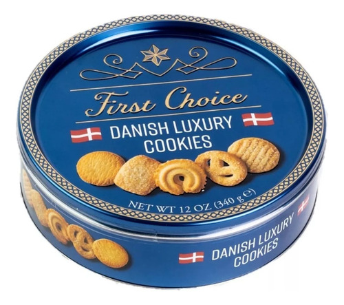 Galletas Navideñas Danesas First Choice Danish Cookies X 12u