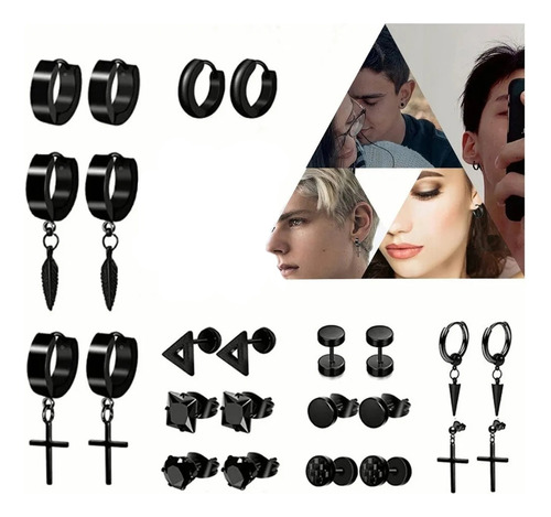 Pendientes De Hombre/mujer Pendientes De Acero Inoxidable