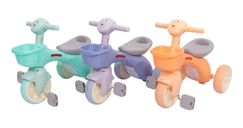 Triciclo Infantil Con Pedales Luz Y Sonido Varios Colores