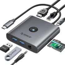 Comprar Orico Usb C Docking Station, Hub Usb C 8 En 1 Con 4k Hdmi, D