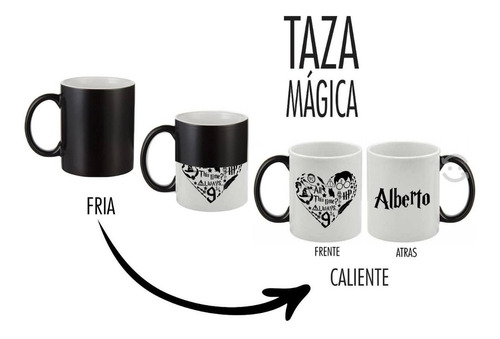 Taza Personalizada. Toda Ocasión Magica, Blanca, Tipo Espejo