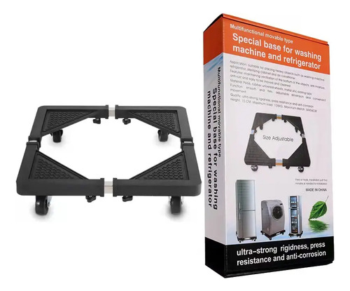 Base Móvil Multifuncional Con 4 Ruedas Ajustables Para