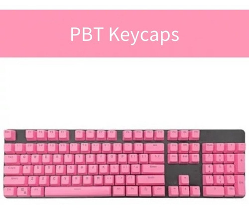 Capas Para Teclas Keycaps Pbt Double Shot Us Internacional Cor de teclado Rosa-pink Idioma Inglês US Internacional