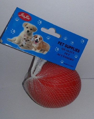 Juguete Perros Pelota Maciza De Goma  7,5 Cm.