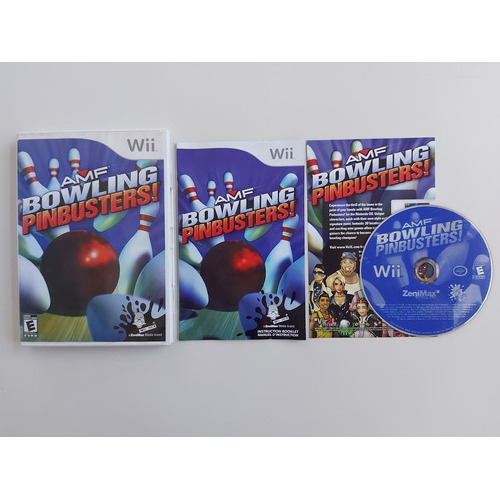 Amf Bowling Pinusters Wii Original Pronta Entrega + Nf