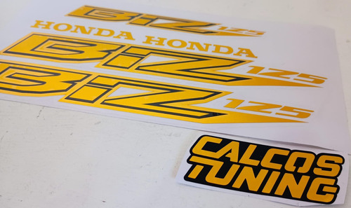 Calco Honda Biz 125 Dorado Cromado