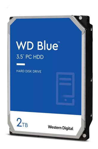 Disco Duro Hdd 3.5 Sata 6gb/s 2 Tb Western Digital 7200 Rpm Color Azul