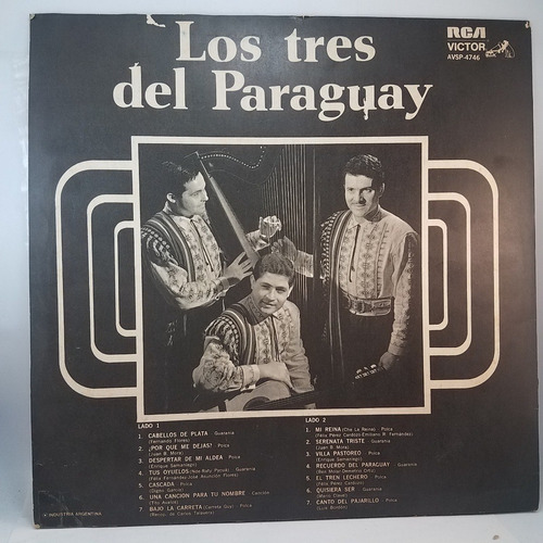 Los Tres Del Paraguay - Arpa - Polka Vinilo Lp