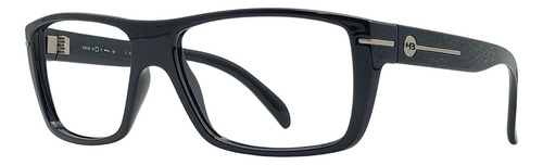 Armação De Grau Oculos Hb Polytech 93023 Top Cor Preto Brilho
