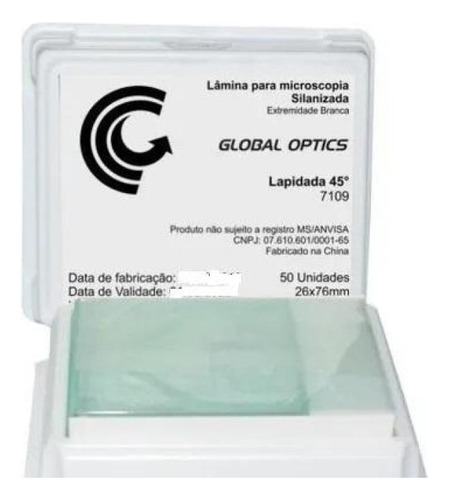 Lâminas Silanizadas 26x76mm Lapidada Cx Com 50 Cod 7109