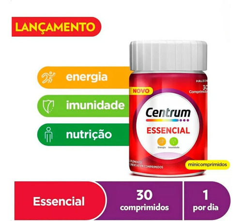 Kit 2 Centrum Essencial Suplemento Multivitamínico 60 Compri